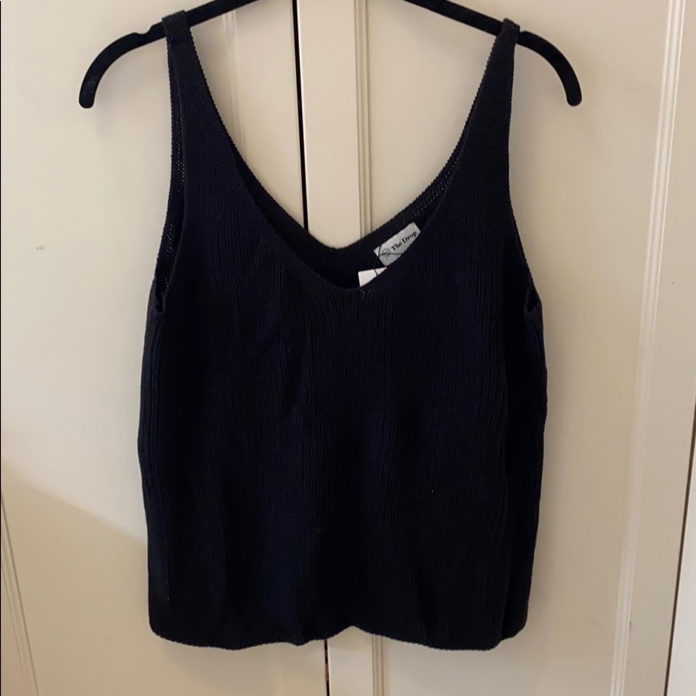NWT black sweater tank